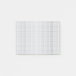 Post-it® Gris, moderne, simple, cool, lignes de grille tend