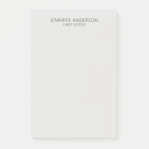 Post-it® Gris Platine Moderne Minimaliste Simple Profession