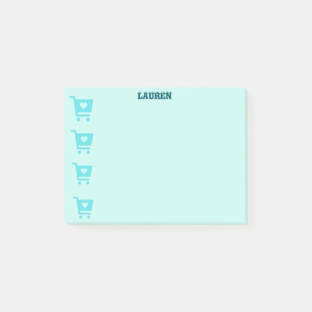 Post-it® Grocery cart post it note reminder (Devant)