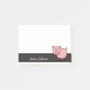 Post-it® Gros bloc - notes rose drôle personnalisé de por