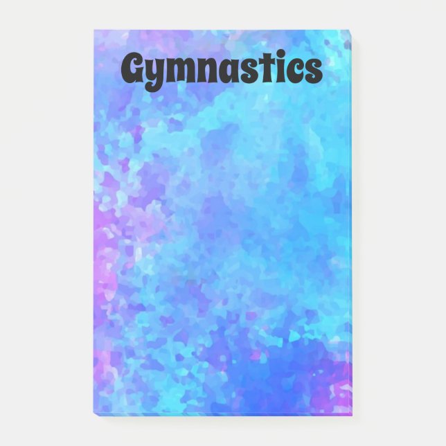 Post-it® GYMNASTIQUE Bleu et Violet (Devant)