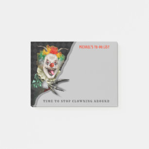 Post-it® Halloween Clown Déplaisant Scandale drôle Horreu