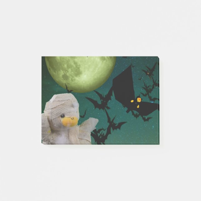 Post-it® Halloween de maman, chauve-souris et lune (Devant)