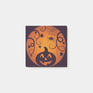 Post-it® Halloween Jack-o'-lantern citrouille visage et ara