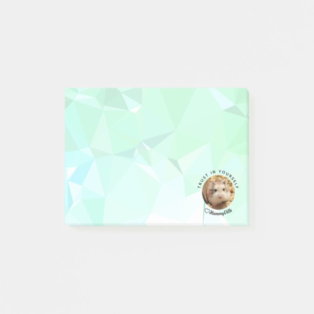 Post-it® HammyVille - Hamster mignon avec citation motivati (Devant)