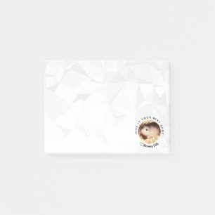 Post-it® HammyVille - Hamster mignon avec citation motivati