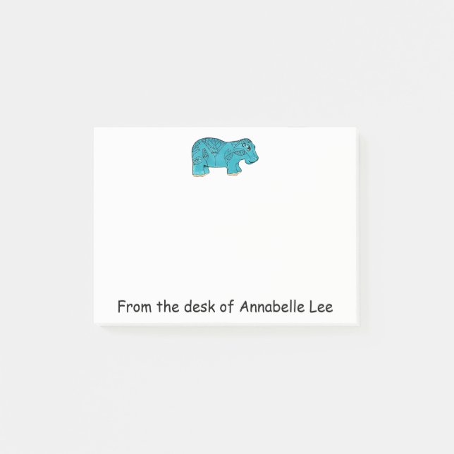 Post-it® Happy Hippo Egyptien Notes (Devant)