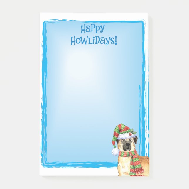 Post-it® Happy Howlidays Anatolian Shepherd Post-it Notes (Devant)