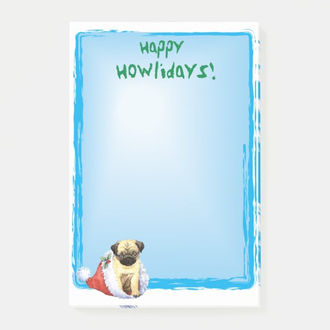 Post-it® Happy Howlidays Carlin (Devant)