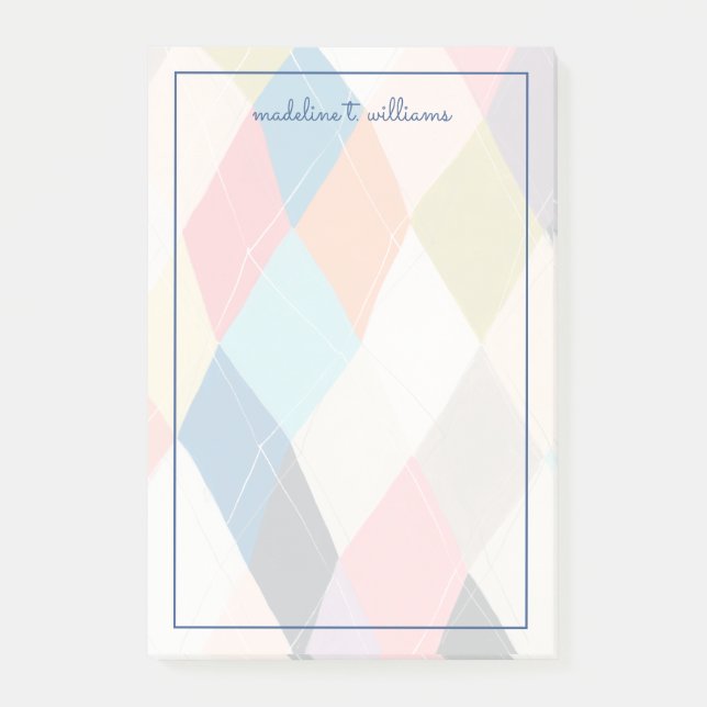 Post-it® Harlequin Hopscotch - Motif Jacquard (Devant)