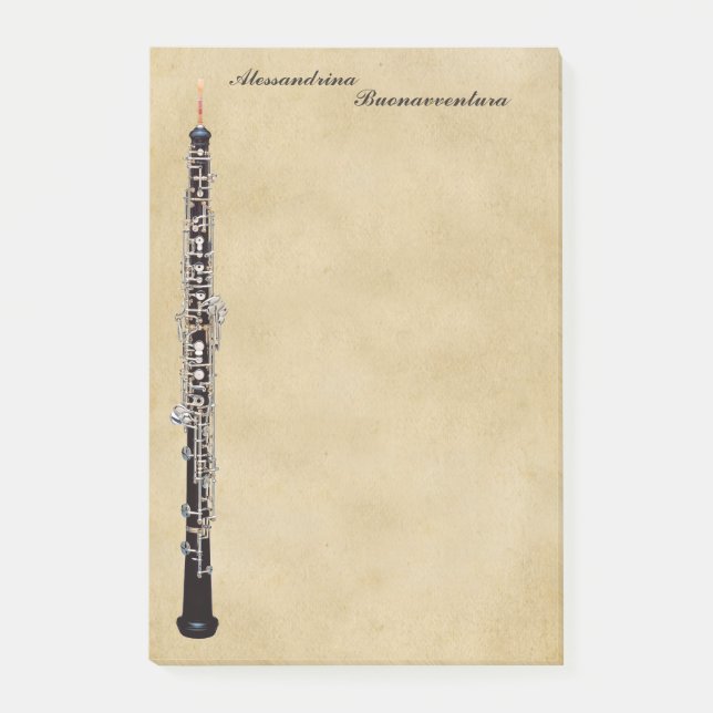 Post-it® Hautbois sur le nom personnalisable de sembler de (Devant)