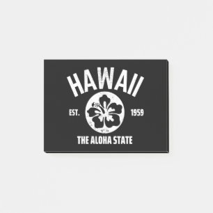 Post-it® Hawaii l'état Aloha Graphique d'État Vintage
