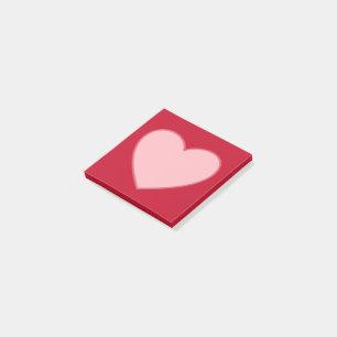 Post-it® Heart Post It Notes Bloc-notes