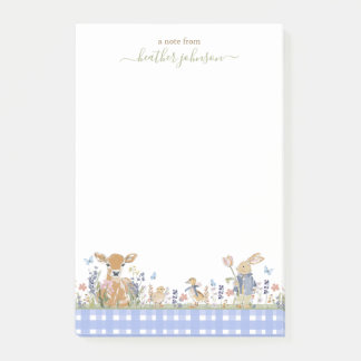 Post-it® Hearthlight Notes Spring Soft Meadow Gingham