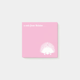 Post-it® Hedgehog Mom Cute Couleur personnalisée et texte