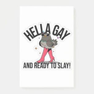 Post-it® Hella Gay et prête à jouer Drôle LGBTQ
