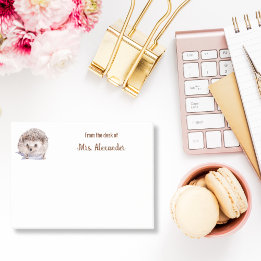 Post-it® Hérisson Aquarelle Cute Du Bureau De Sticky