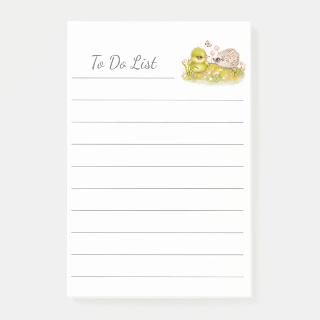 Post-it® Hérisson de canicule personnalisez les notes post- (Devant)