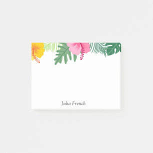 Post-it® Hibiscus jaune rose tropical Notes post-it