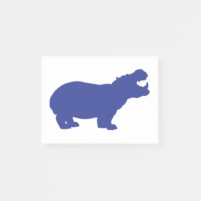Post-it® Hippo bleu (Devant)