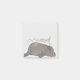 Post-it® Hippo fatigué - Grande humeur