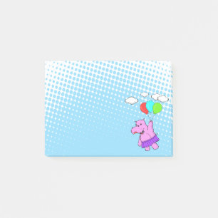 Post-it® Hippo Rose Volant Avec Ballons