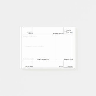 Post-it® Histoire agile d'aide de planification d'histoire