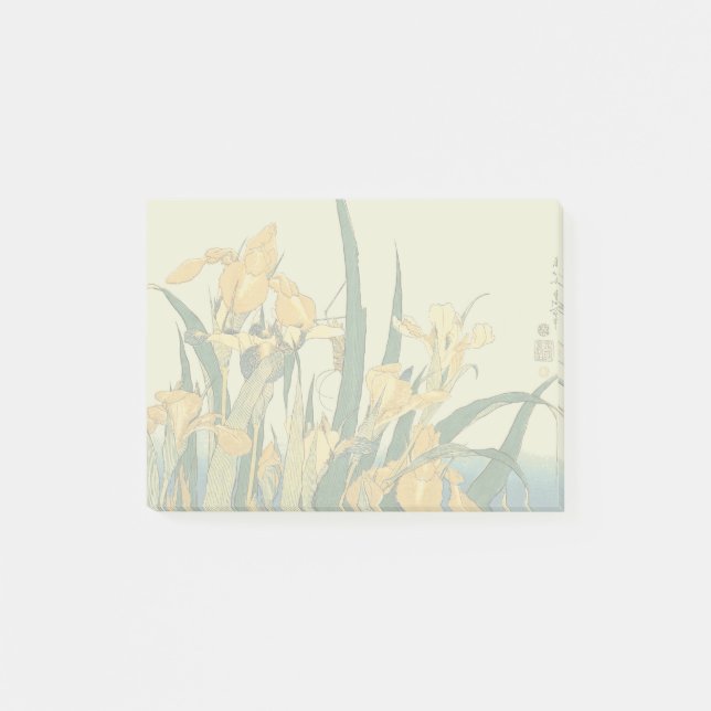 Post-it® Hokusai grasshopper et iris Japon (Devant)