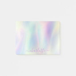 Post-it® Holographique Pastel Iridescgraphique Nom arc-en-c