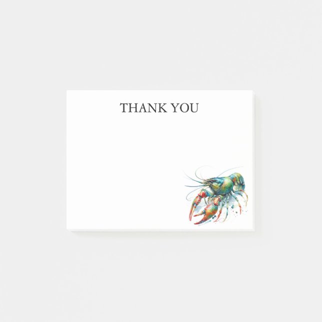 Post-it® Homard aquarelle personnalisé (Devant)