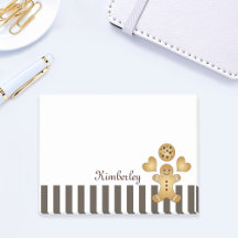 Homme en pain d'épice personnalisé mignon