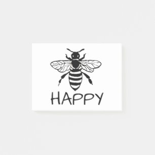 Post-it® Honey Bee/ Be Happy