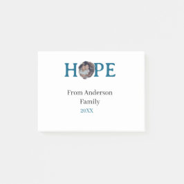 Post-it® Hope blue holidays bold letter kids photo name yea