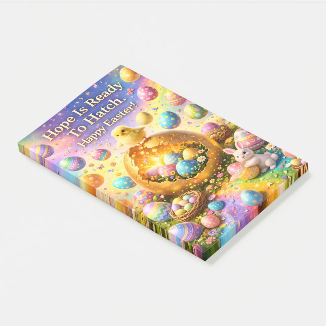 Post-it® Hope is ready to hatch magical happy Easter Post-i (Incliné)