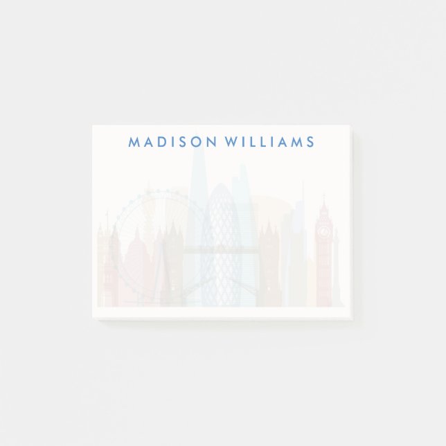 Post-it® Horizon de ville de Londres, Angleterre | (Devant)