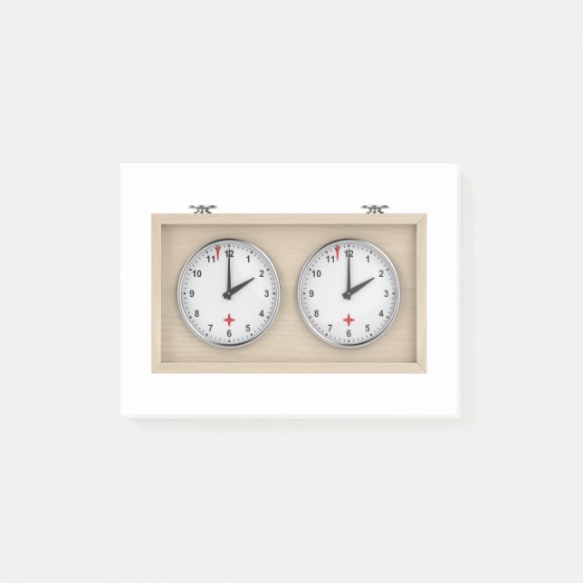 Post-it® Horloge d'échecs (Devant)