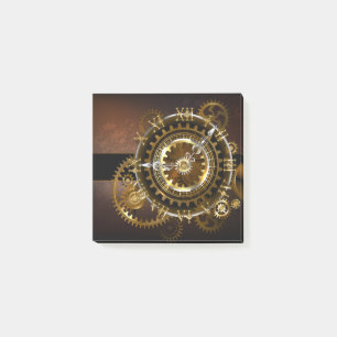 Post-it® Horloge Steampunk avec des engrenages anciens