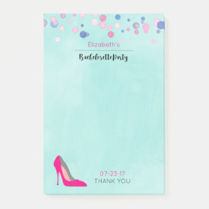 Post-it® Hot rose Stiletto rose Confetti Bachelorte