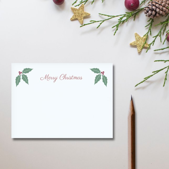 Post-it® Houx & Joyeux Noël (Holly & Merry Christmas Post-it Notes)