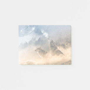 Post-it® Howling Wolves Nature Photo