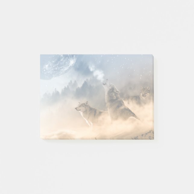 Post-it® Howling Wolves Nature Photo (Devant)