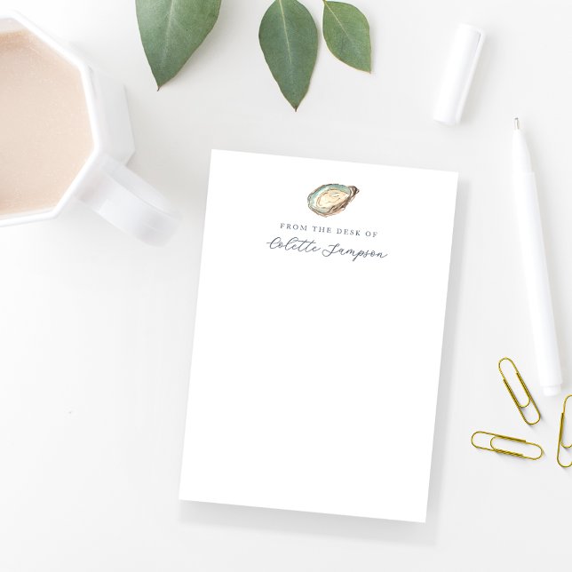 Post-it® Huître d'aquarelle côtière personnalisée (Créateur téléchargé)