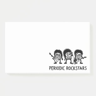Post-it® Humour de chimie des Rockstars périodiques