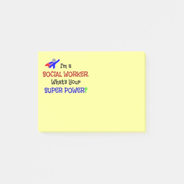 Post-it® Humour des travailleurs sociaux (Devant)