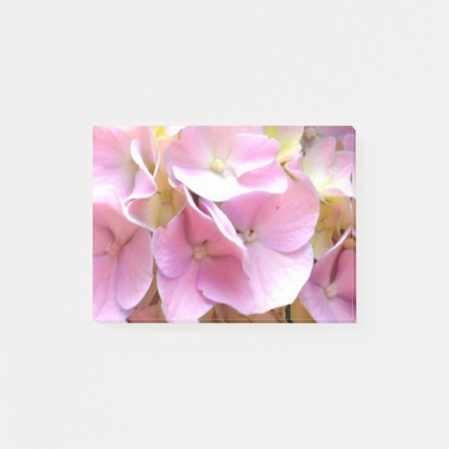 Post-it® Hydrangea garden, rose, bleu, purple floral (Devant)