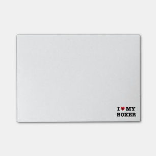 Post-it® I coeur mon boxeur