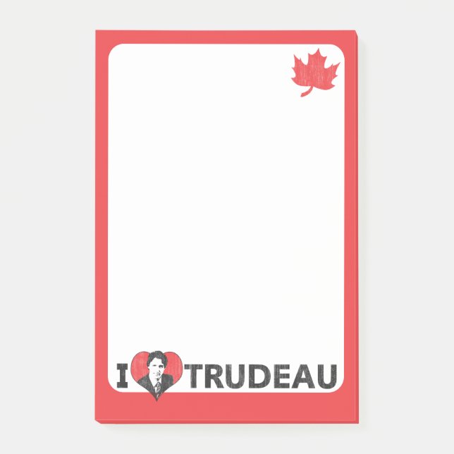 Post-it® I coeur Trudeau (Devant)