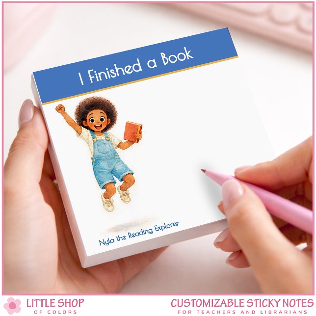 Post-it® I Finished a Book Personalized Book Lover (Créateur téléchargé)