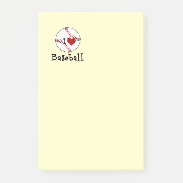 Post-it® I Love Baseball (Devant)