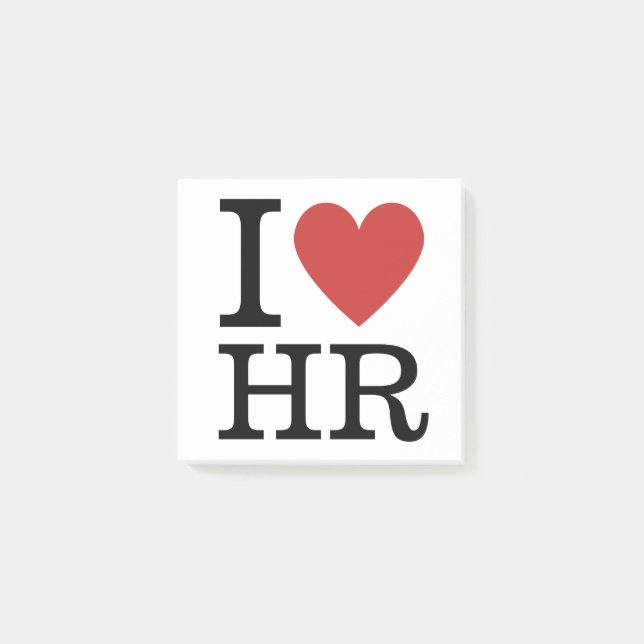 Post-it® I ❤️ Love HR - Département RH (Devant)